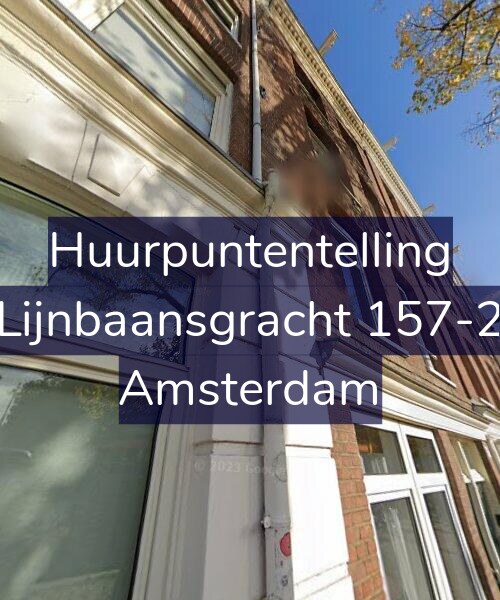 Foto gevel Huurpuntentelling voor Lijnbaansgracht 157-2, Amsterdam