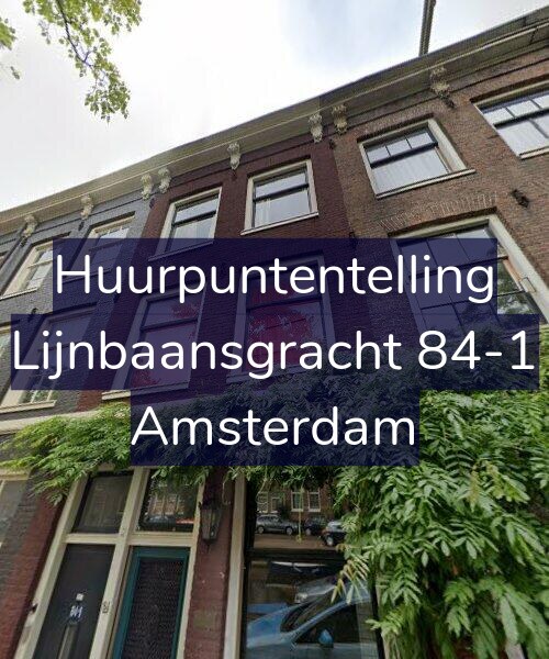 Foto gevel Huurpuntentelling voor Lijnbaansgracht 84-1, Amsterdam
