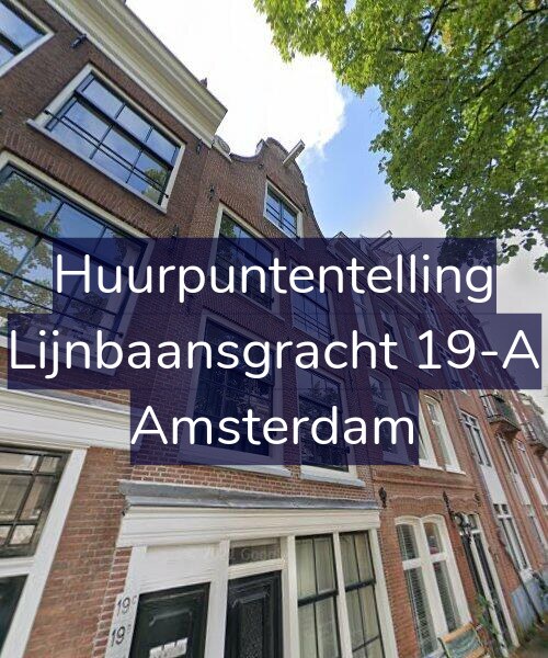Foto gevel Huurpuntentelling voor Lijnbaansgracht 19-A, Amsterdam