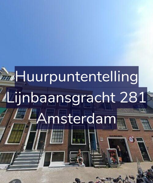 Foto gevel Huurpuntentelling voor Lijnbaansgracht 281, Amsterdam