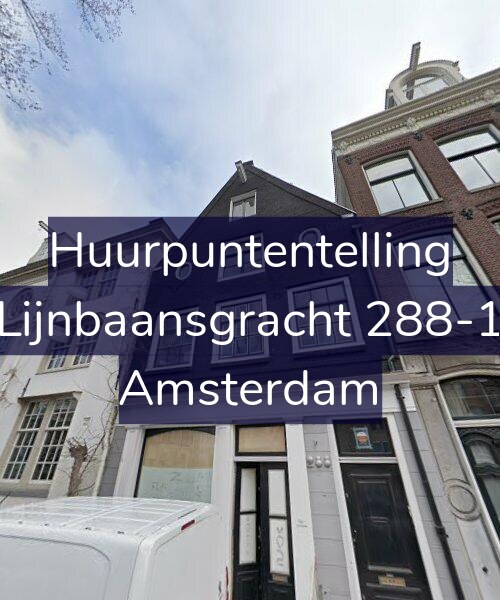 Foto gevel Huurpuntentelling voor Lijnbaansgracht 288-1, Amsterdam