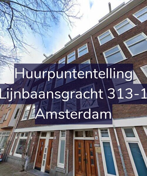 Foto gevel Huurpuntentelling voor Lijnbaansgracht 313-1, Amsterdam