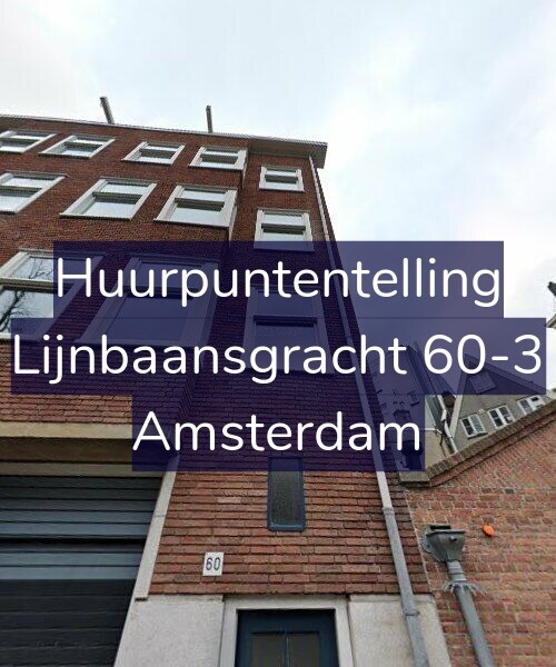 Foto gevel Huurpuntentelling voor Lijnbaansgracht 60-3, Amsterdam