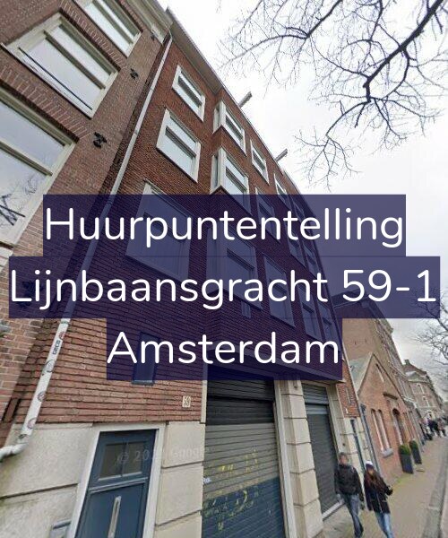 Foto gevel Huurpuntentelling voor Lijnbaansgracht 59-1, Amsterdam