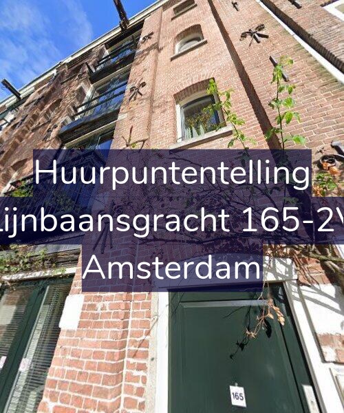 Foto gevel Huurpuntentelling voor Lijnbaansgracht 165-2V, Amsterdam