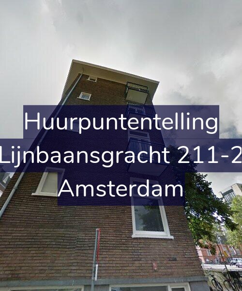 Foto gevel Huurpuntentelling voor Lijnbaansgracht 211-2, Amsterdam