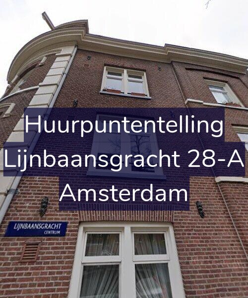 Foto gevel Huurpuntentelling voor Lijnbaansgracht 28-A, Amsterdam