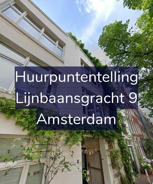 Foto gevel Huurpuntentelling voor Lijnbaansgracht 9, Amsterdam