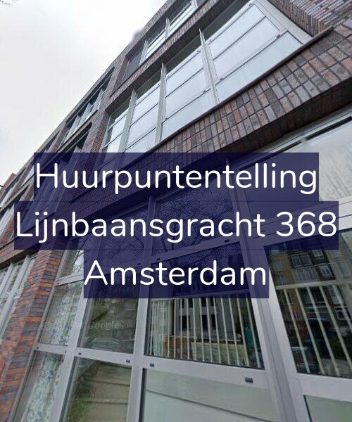 Foto gevel Huurpuntentelling voor Lijnbaansgracht 368, Amsterdam