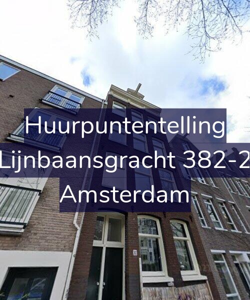 Foto gevel Huurpuntentelling voor Lijnbaansgracht 382-2, Amsterdam