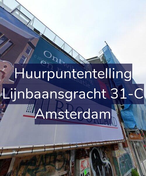 Foto gevel Huurpuntentelling voor Lijnbaansgracht 31-C, Amsterdam