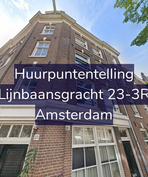 Foto gevel Huurpuntentelling voor Lijnbaansgracht 23-3R, Amsterdam