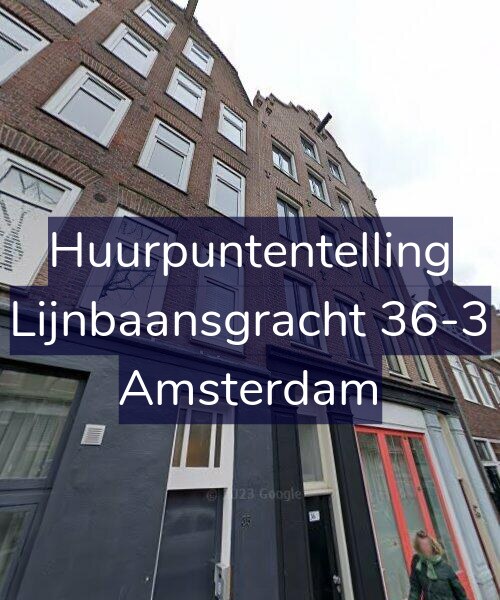 Foto gevel Huurpuntentelling voor Lijnbaansgracht 36-3, Amsterdam