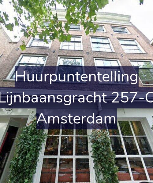 Foto gevel Huurpuntentelling voor Lijnbaansgracht 257-C, Amsterdam