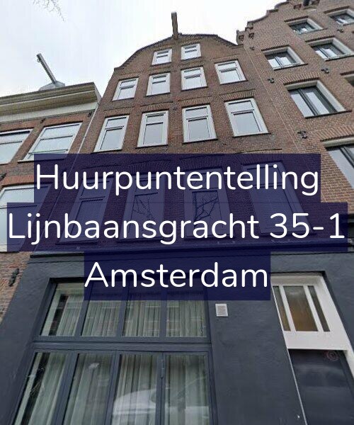 Foto gevel Huurpuntentelling voor Lijnbaansgracht 35-1, Amsterdam