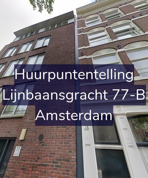 Foto gevel Huurpuntentelling voor Lijnbaansgracht 77-B, Amsterdam