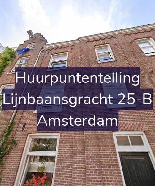 Foto gevel Huurpuntentelling voor Lijnbaansgracht 25-B, Amsterdam