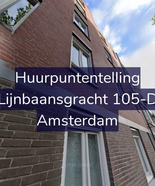 Foto gevel Huurpuntentelling voor Lijnbaansgracht 105-D, Amsterdam