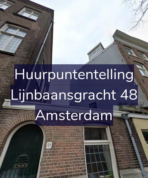 Foto gevel Huurpuntentelling voor Lijnbaansgracht 48, Amsterdam