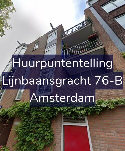 Foto gevel Huurpuntentelling voor Lijnbaansgracht 76-B, Amsterdam