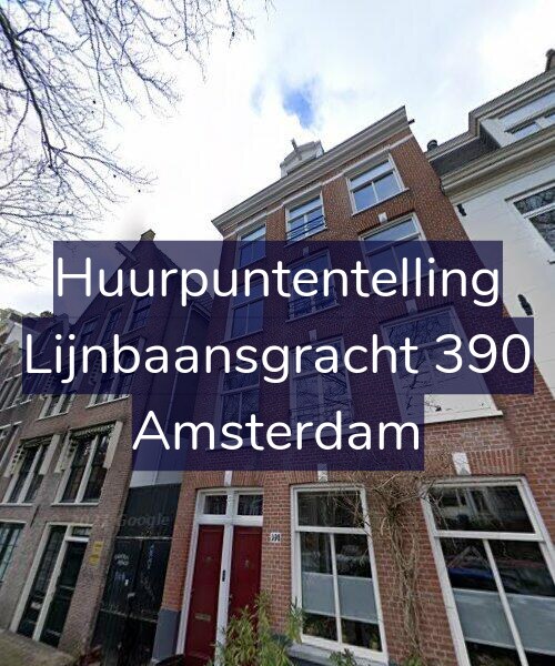 Foto gevel Huurpuntentelling voor Lijnbaansgracht 390, Amsterdam