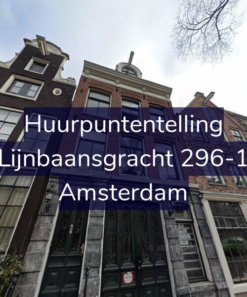 Foto gevel Huurpuntentelling voor Lijnbaansgracht 296-1, Amsterdam