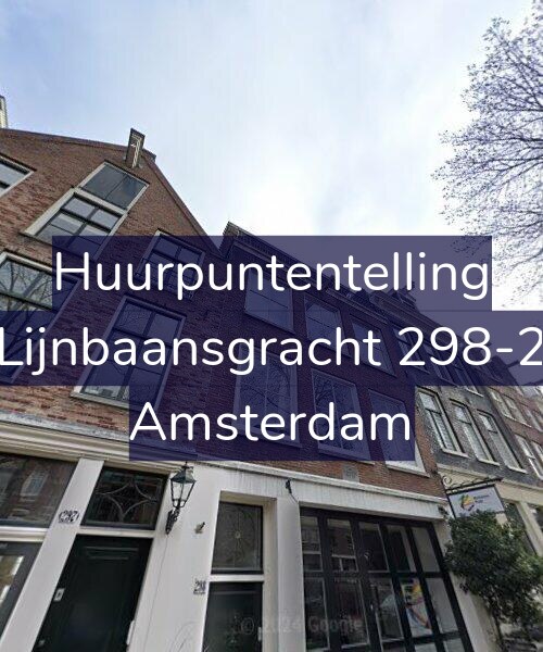 Foto gevel Huurpuntentelling voor Lijnbaansgracht 298-2, Amsterdam
