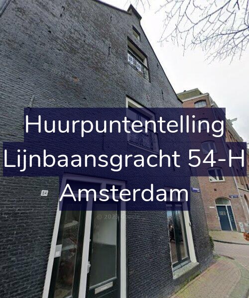 Foto gevel Huurpuntentelling voor Lijnbaansgracht 54-H, Amsterdam