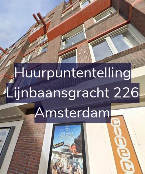 Foto gevel Huurpuntentelling voor Lijnbaansgracht 226, Amsterdam