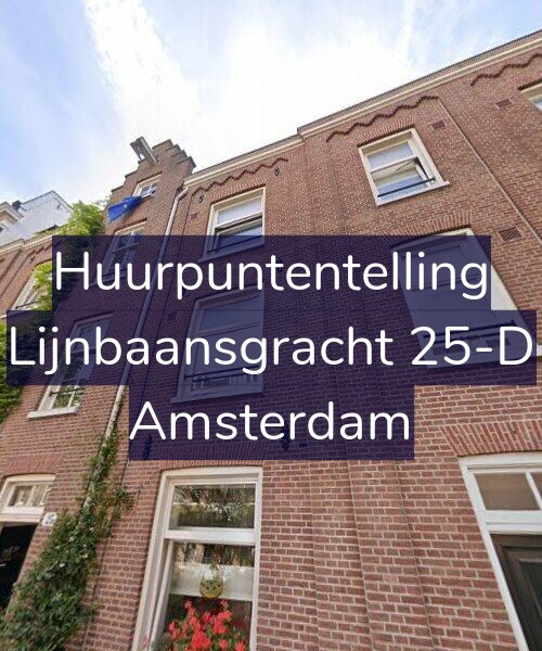 Foto gevel Huurpuntentelling voor Lijnbaansgracht 25-D, Amsterdam