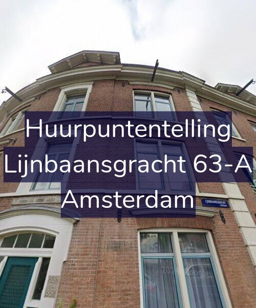 Foto gevel Huurpuntentelling voor Lijnbaansgracht 63-A, Amsterdam