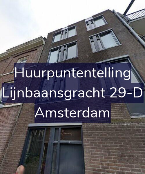 Foto gevel Huurpuntentelling voor Lijnbaansgracht 29-D, Amsterdam