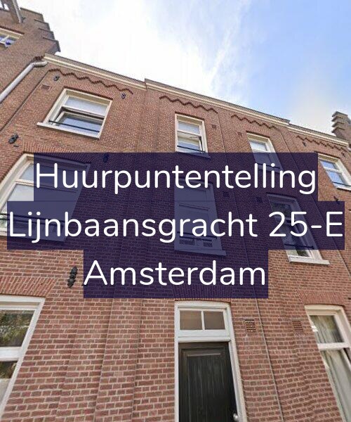 Foto gevel Huurpuntentelling voor Lijnbaansgracht 25-E, Amsterdam