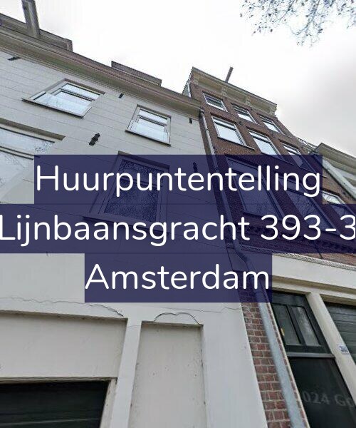 Foto gevel Huurpuntentelling voor Lijnbaansgracht 393-3, Amsterdam
