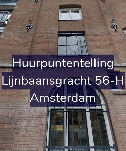 Foto gevel Huurpuntentelling voor Lijnbaansgracht 56-H, Amsterdam