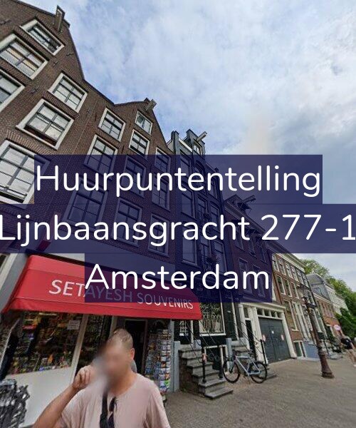 Foto gevel Huurpuntentelling voor Lijnbaansgracht 277-1, Amsterdam