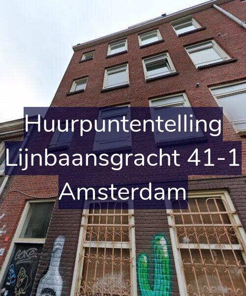 Foto gevel Huurpuntentelling voor Lijnbaansgracht 41-1, Amsterdam