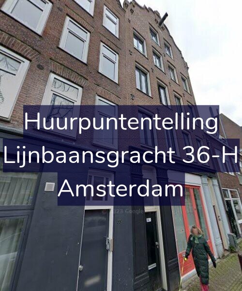 Foto gevel Huurpuntentelling voor Lijnbaansgracht 36-H, Amsterdam