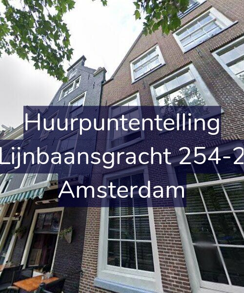 Foto gevel Huurpuntentelling voor Lijnbaansgracht 254-2, Amsterdam