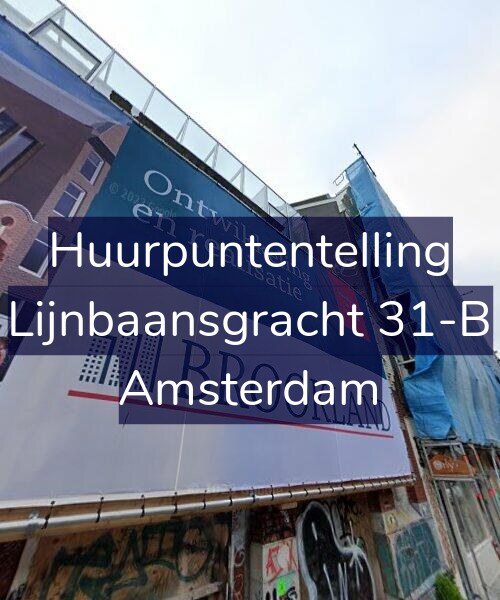 Foto gevel Huurpuntentelling voor Lijnbaansgracht 31-B, Amsterdam