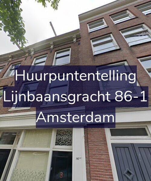 Foto gevel Huurpuntentelling voor Lijnbaansgracht 86-1, Amsterdam