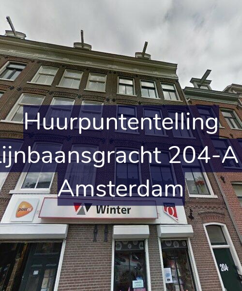 Foto gevel Huurpuntentelling voor Lijnbaansgracht 204-A1, Amsterdam