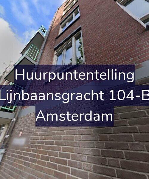 Foto gevel Huurpuntentelling voor Lijnbaansgracht 104-B, Amsterdam