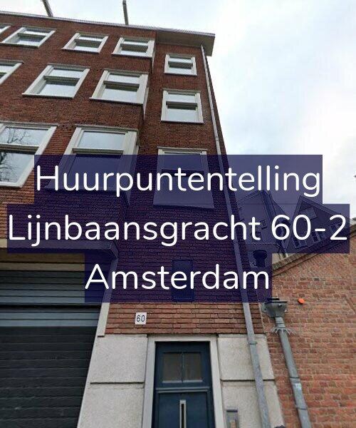 Foto gevel Huurpuntentelling voor Lijnbaansgracht 60-2, Amsterdam