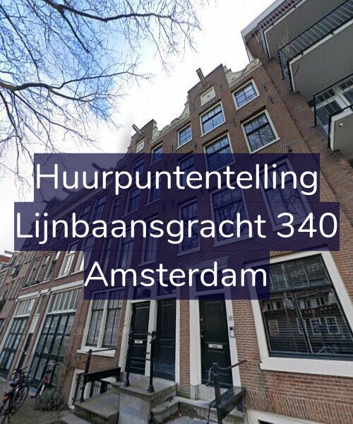 Foto gevel Huurpuntentelling voor Lijnbaansgracht 340, Amsterdam