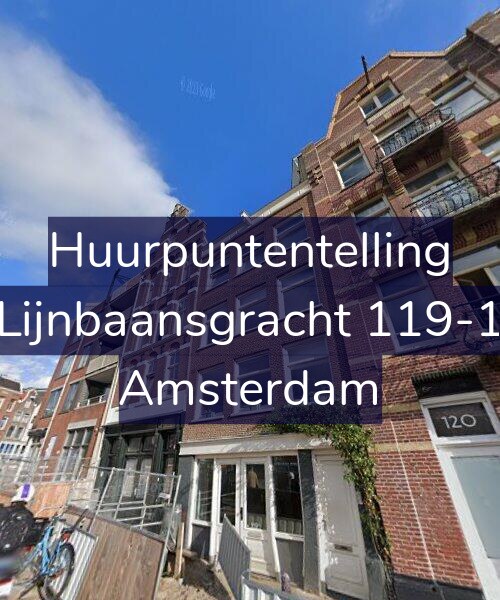 Foto gevel Huurpuntentelling voor Lijnbaansgracht 119-1, Amsterdam