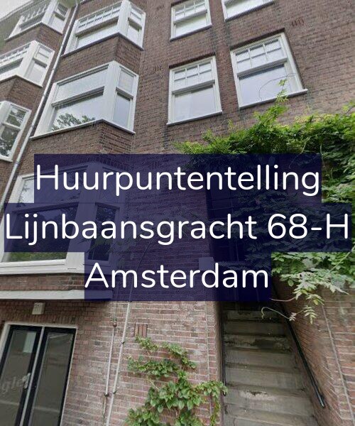Foto gevel Huurpuntentelling voor Lijnbaansgracht 68-H, Amsterdam