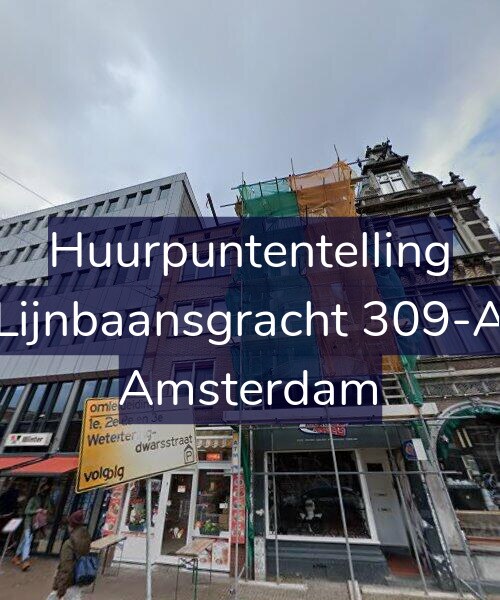 Foto gevel Huurpuntentelling voor Lijnbaansgracht 309-A, Amsterdam