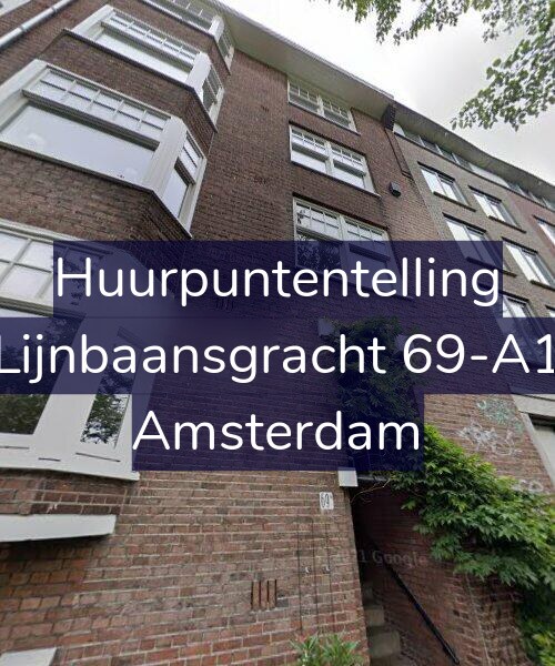 Foto gevel Huurpuntentelling voor Lijnbaansgracht 69-A1, Amsterdam