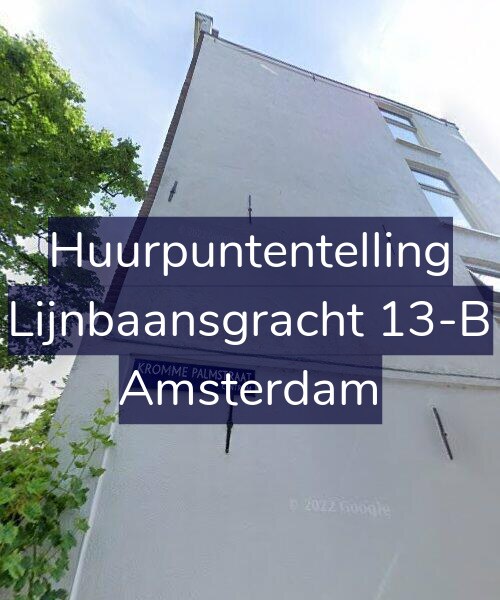 Foto gevel Huurpuntentelling voor Lijnbaansgracht 13-B, Amsterdam